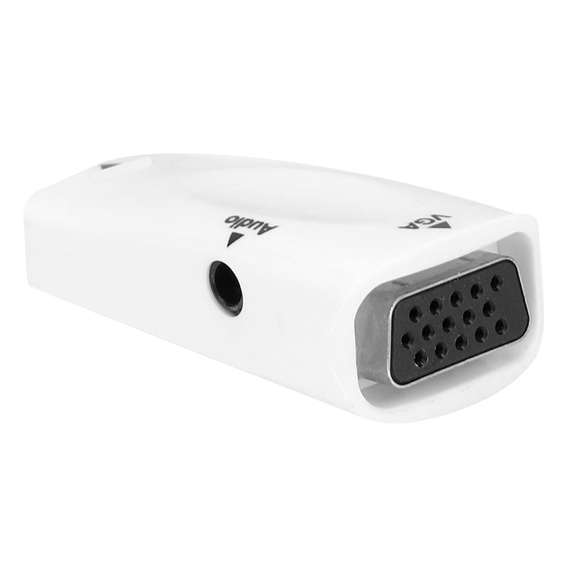 White 1080p to VGA Converter Adapter for DVD Player Camera Stable Energy Management - Image 2